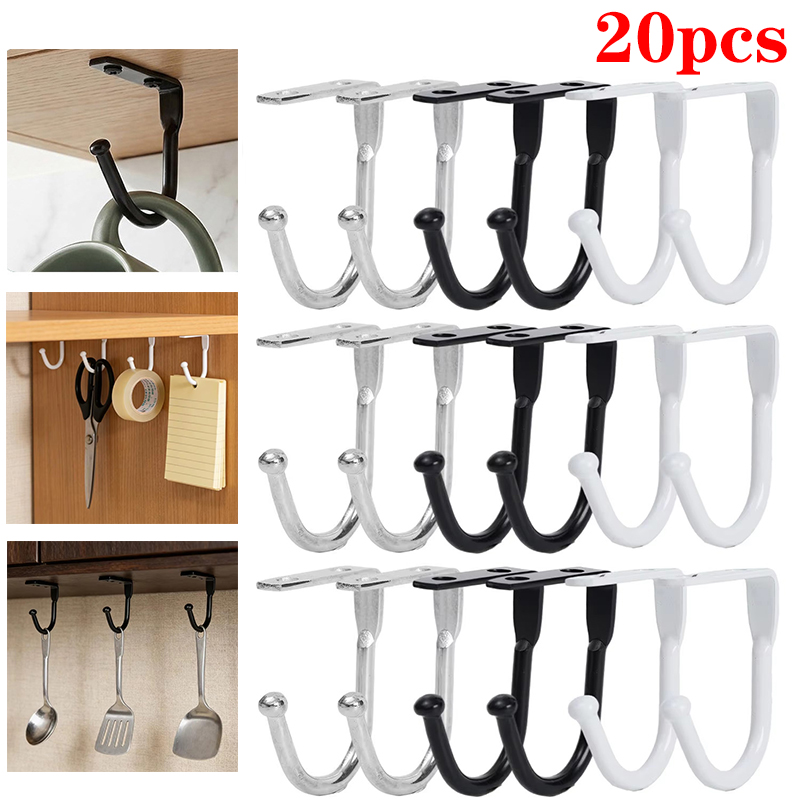 Terracotta Pot - Metal Ceiling Hooks Wall Mounted Hooks