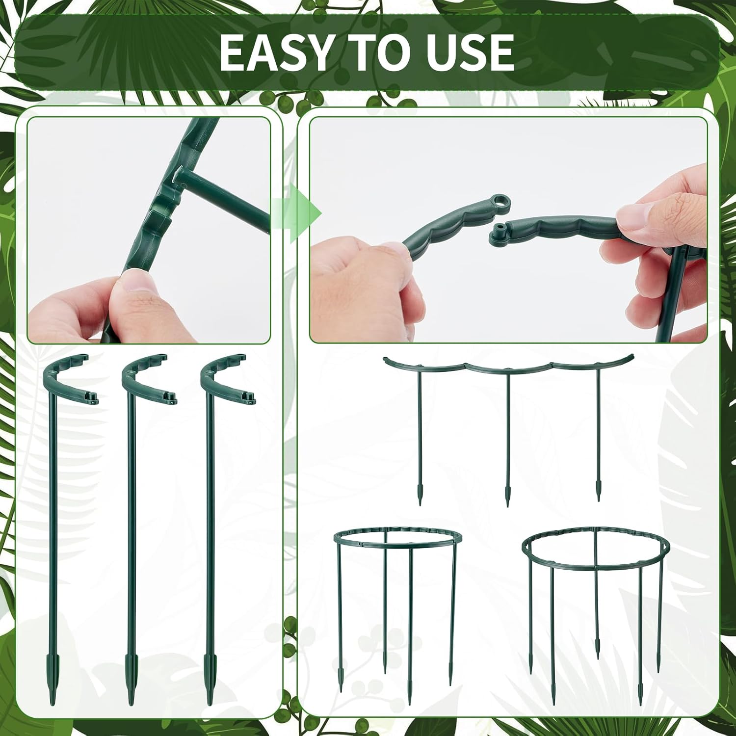 1/16pcs Plant Support Stake Fl - огляд і ціна Plant Support Stake