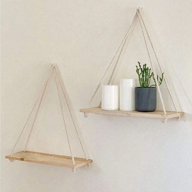 Wooden Swing Hanging Hemp Rope - огляд і ціна Terracotta Pot
