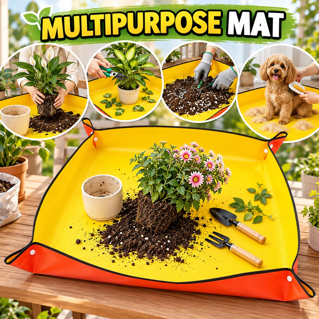 Waterproof Garden Repotting Ma - огляд і ціна Repotting Mat